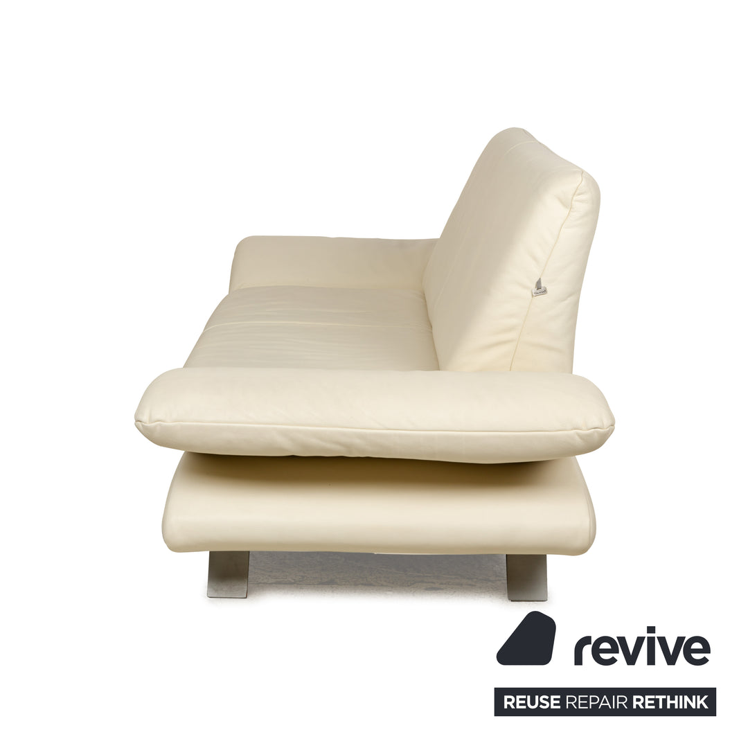 Koinor Rossini Leder Zweisitzer Creme manuelle Funktion Sofa Couch