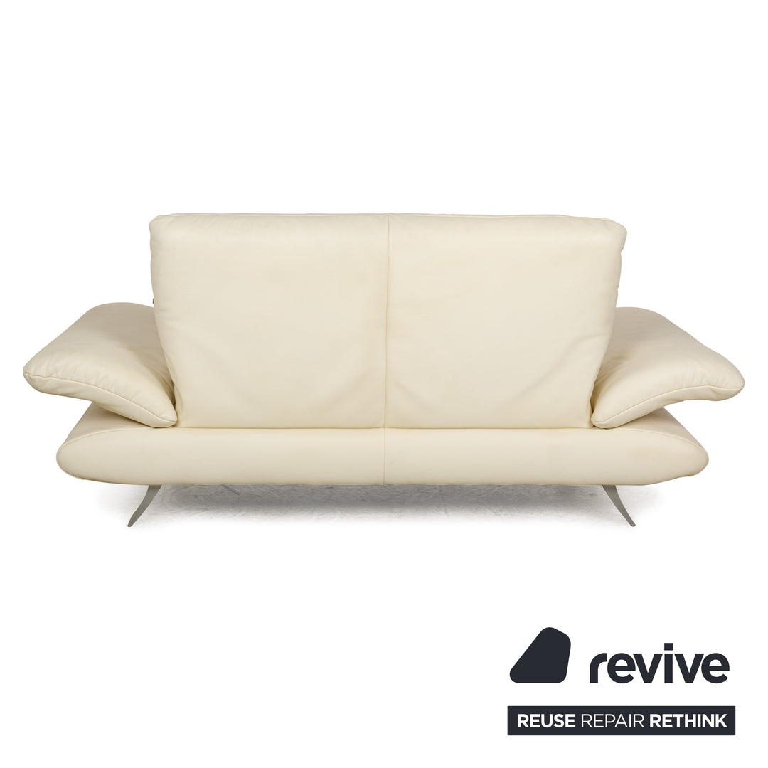 Koinor Rossini Leder Zweisitzer Creme manuelle Funktion Sofa Couch