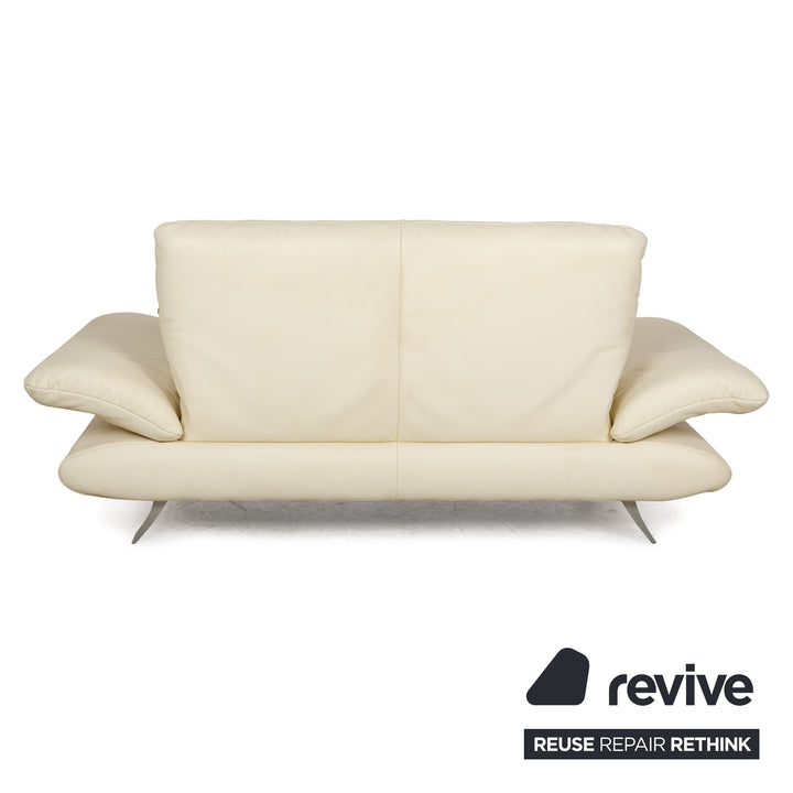 Koinor Rossini Leder Zweisitzer Creme manuelle Funktion Sofa Couch
