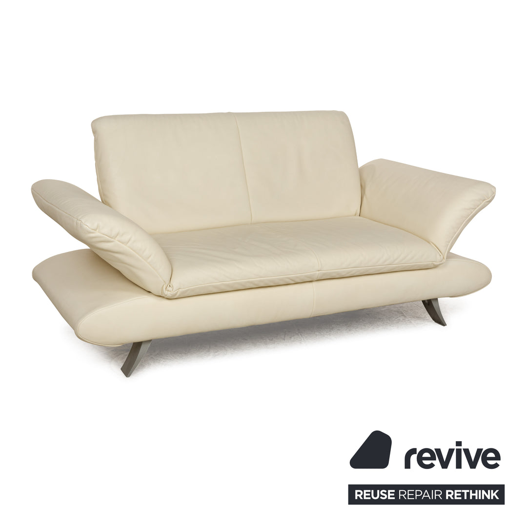 Koinor Rossini Leder Zweisitzer Creme manuelle Funktion Sofa Couch