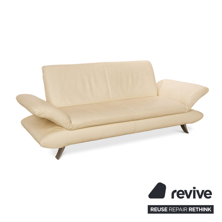 Koinor Rossini Leder Zweisitzer Creme manuelle Funktion Sofa Couch