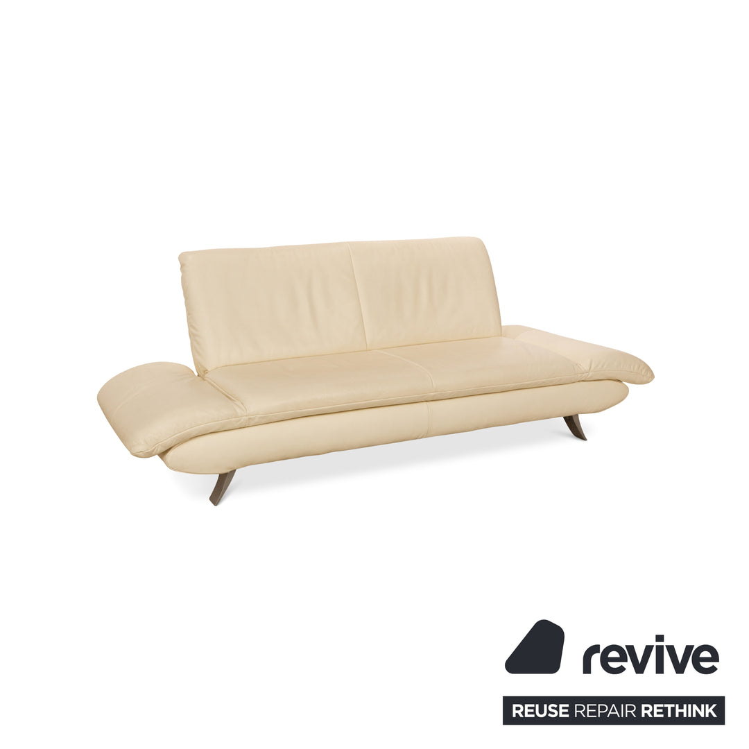 Koinor Rossini Leder Zweisitzer Creme manuelle Funktion Sofa Couch