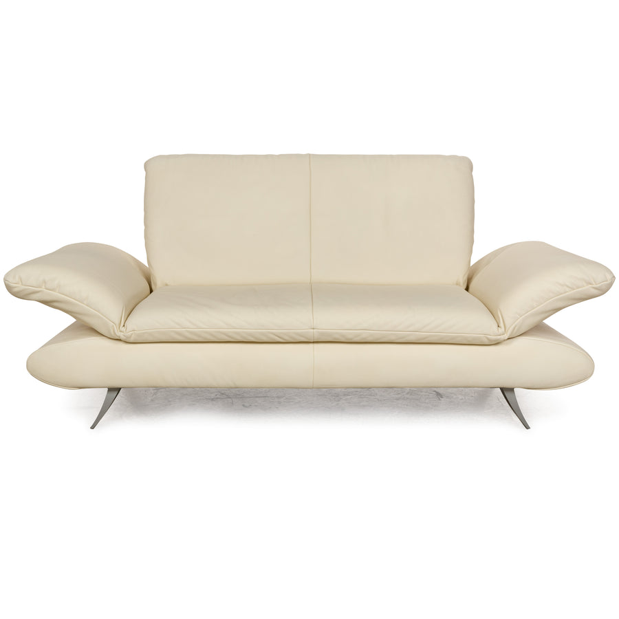 Koinor Rossini Leder Zweisitzer Creme manuelle Funktion Sofa Couch