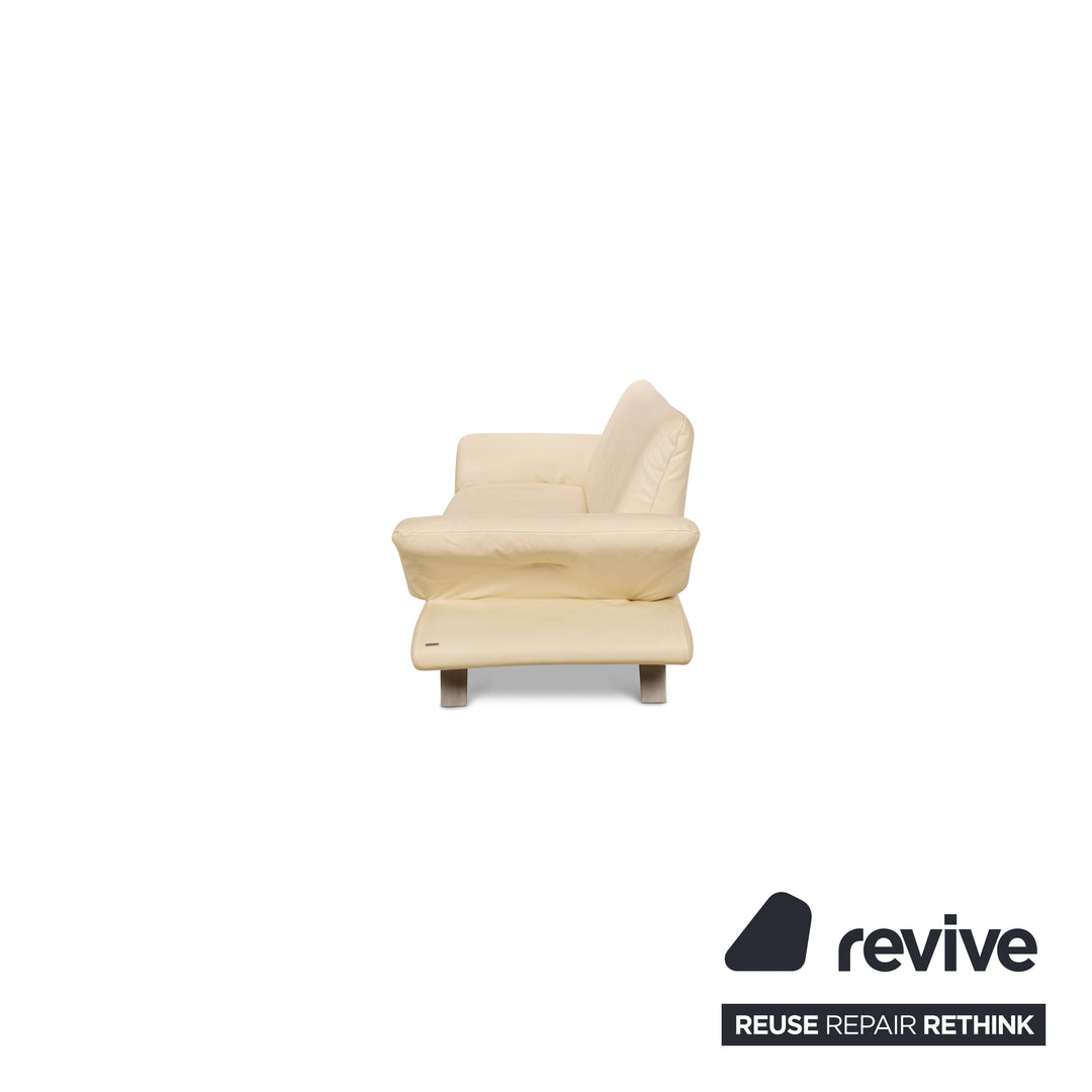 Koinor Rossini Leder Zweisitzer Creme manuelle Funktion Sofa Couch