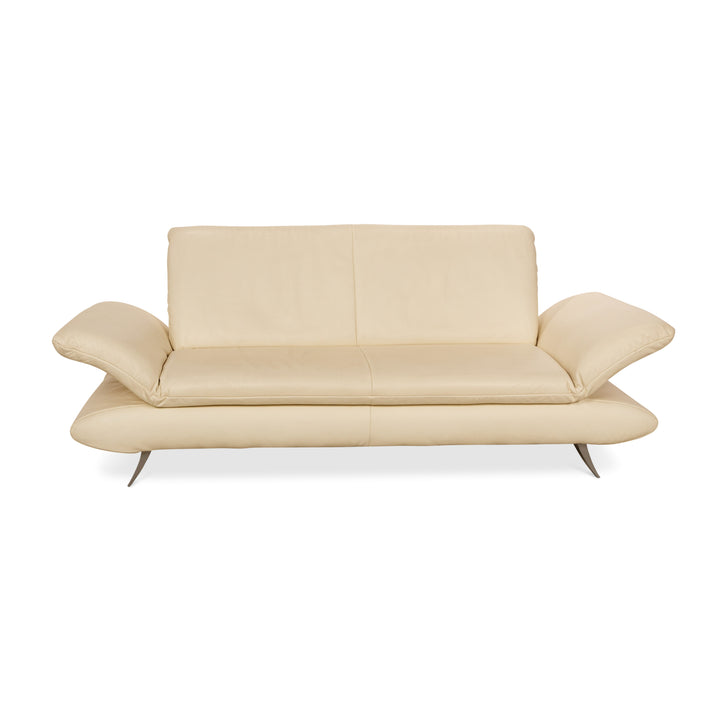 Koinor Rossini Leder Zweisitzer Creme manuelle Funktion Sofa Couch