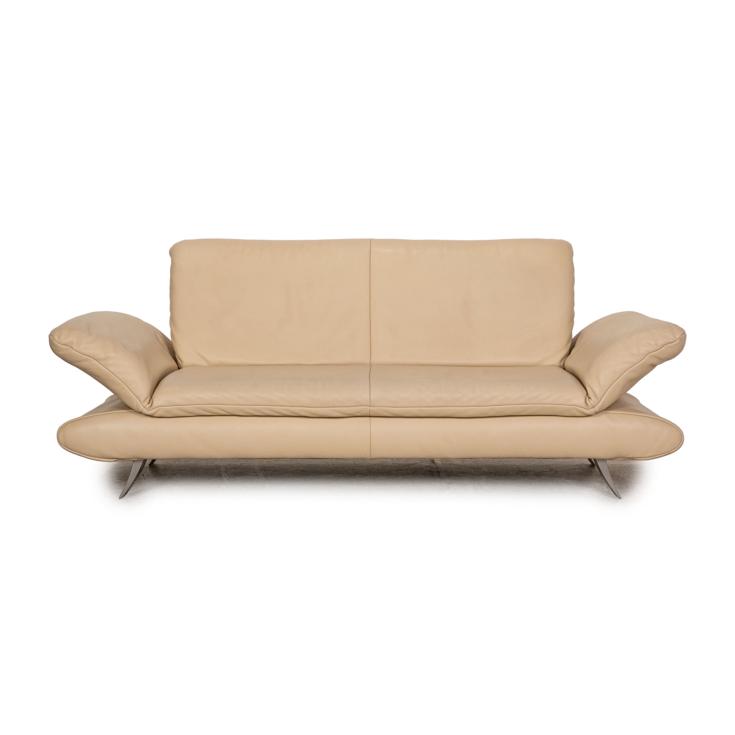 Koinor Rossini Leather Two Seater Cream Sofa Couch Function