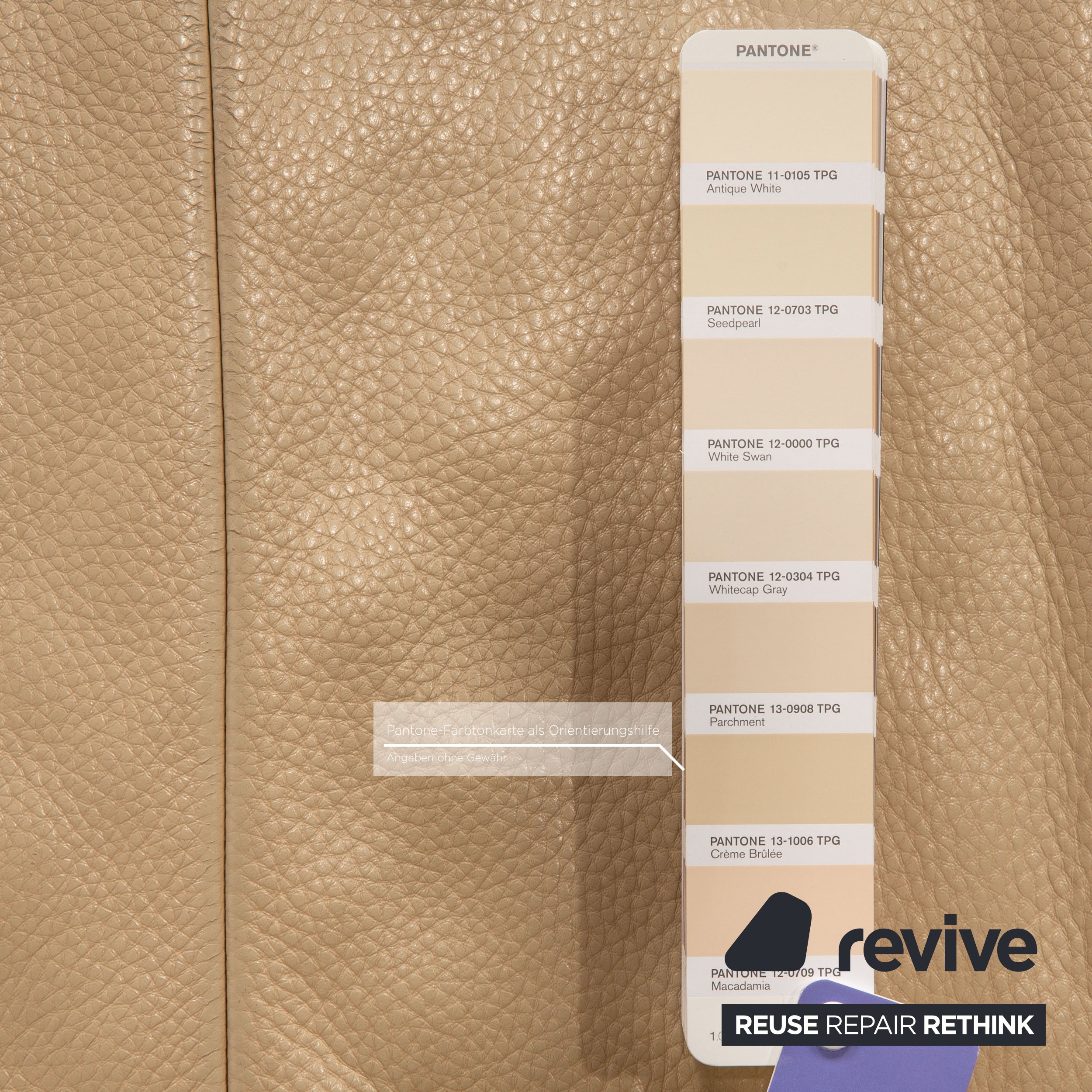 Koinor Rossini Canapé 2 Places en Cuir Crème Fonction Canapé