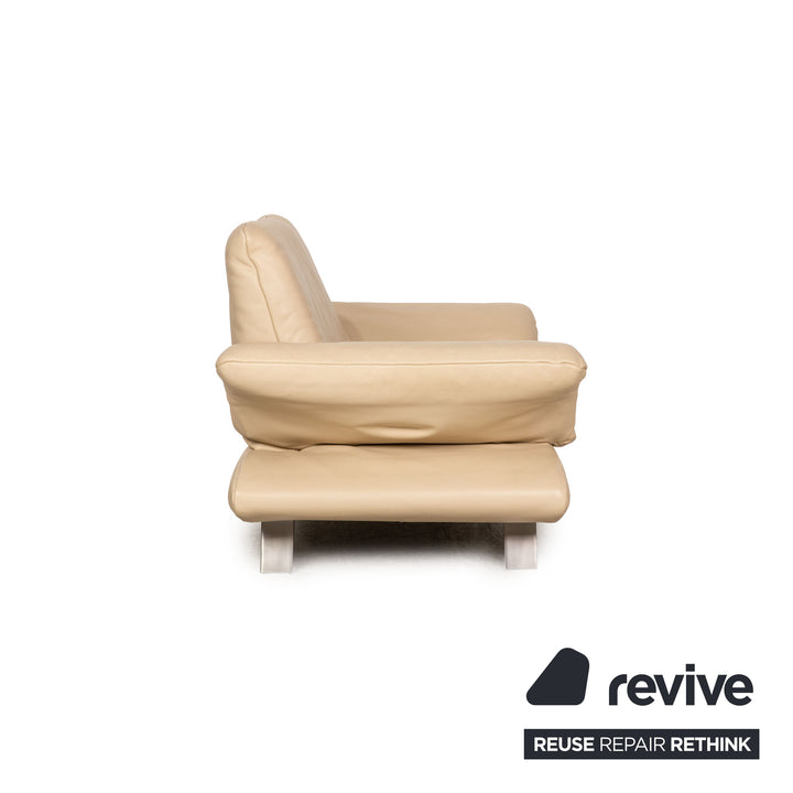 Koinor Rossini Leather Two Seater Cream Sofa Couch Function