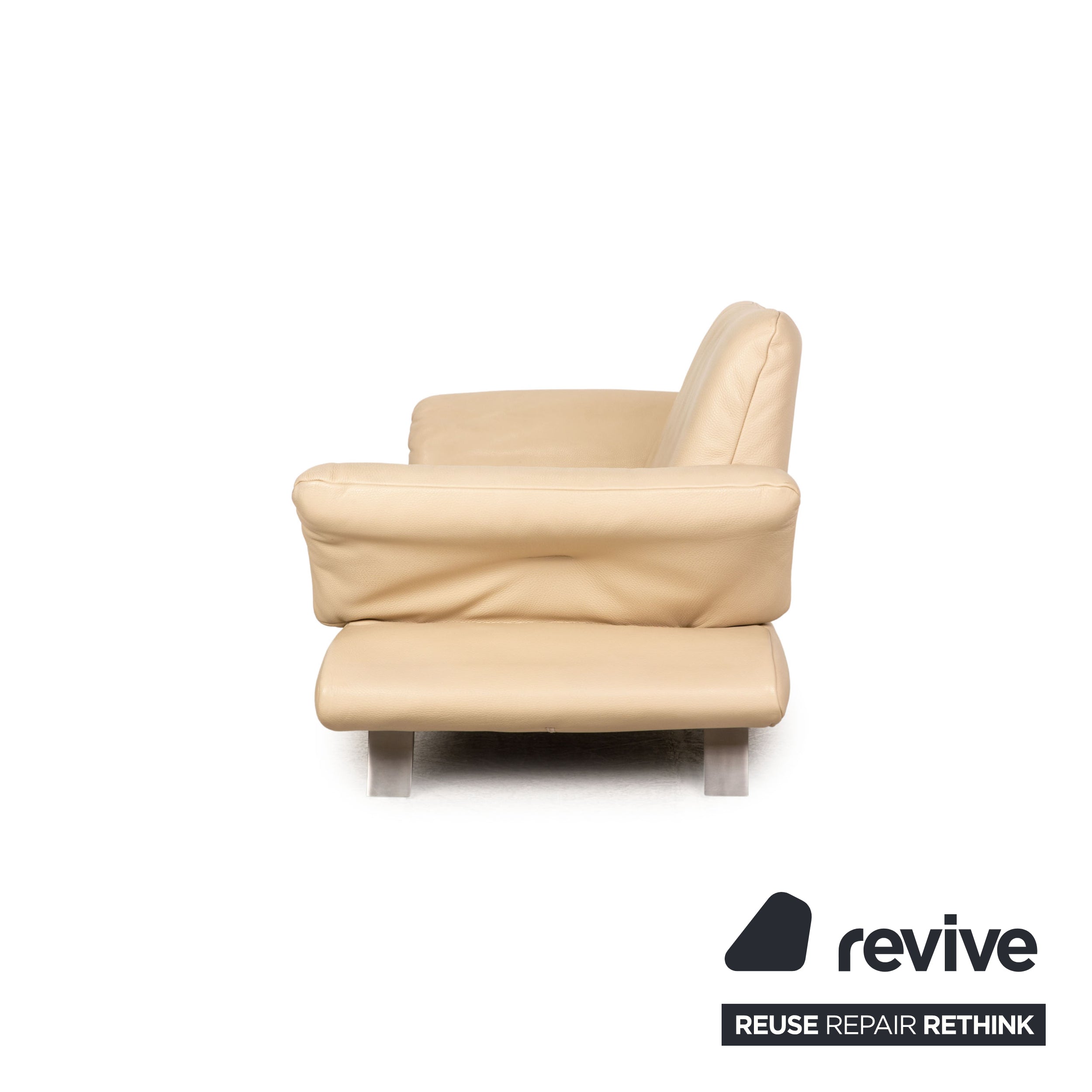 Koinor Rossini Leder Zweisitzer Creme Sofa Couch Funktion