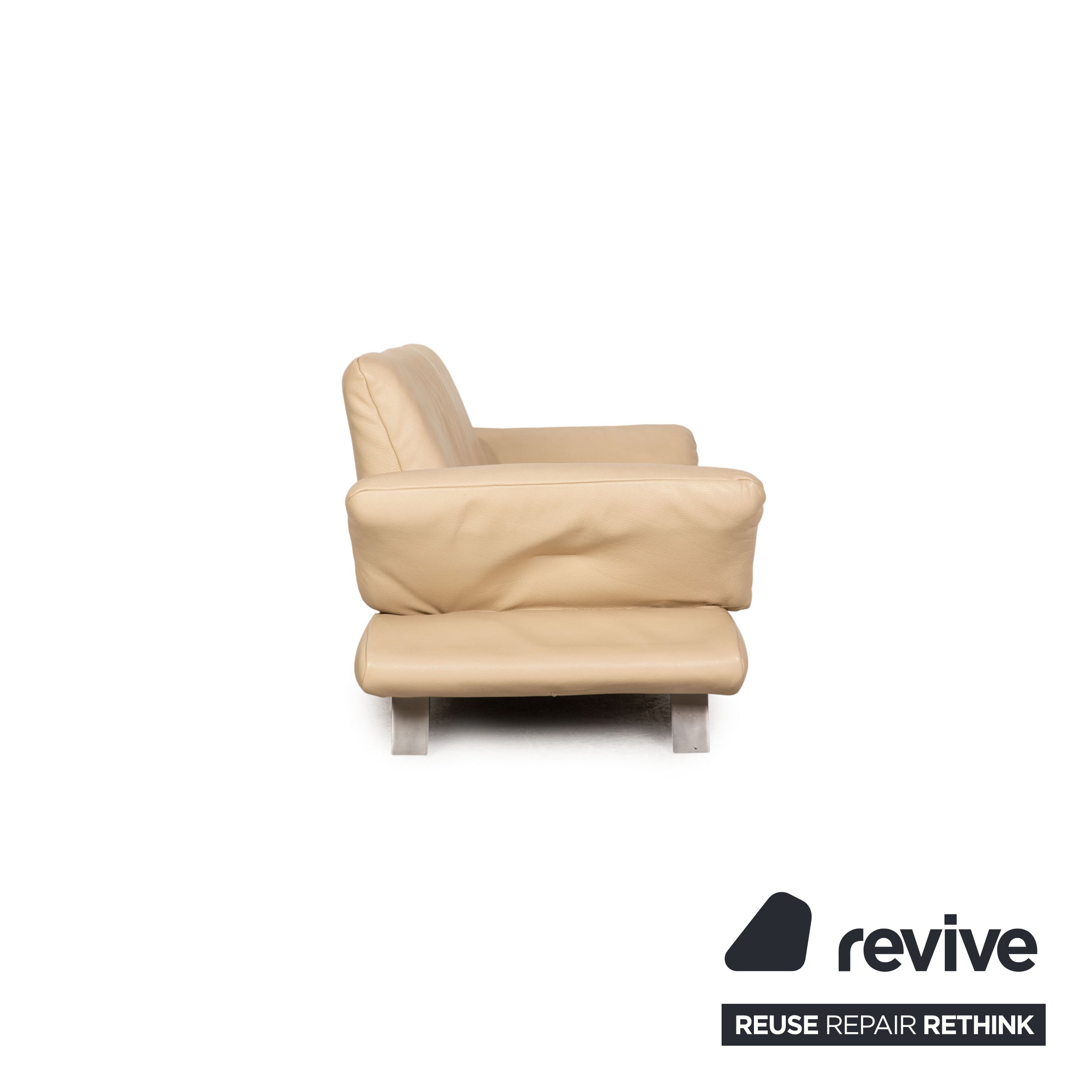 Koinor Rossini Leder Zweisitzer Creme Sofa Couch Funktion