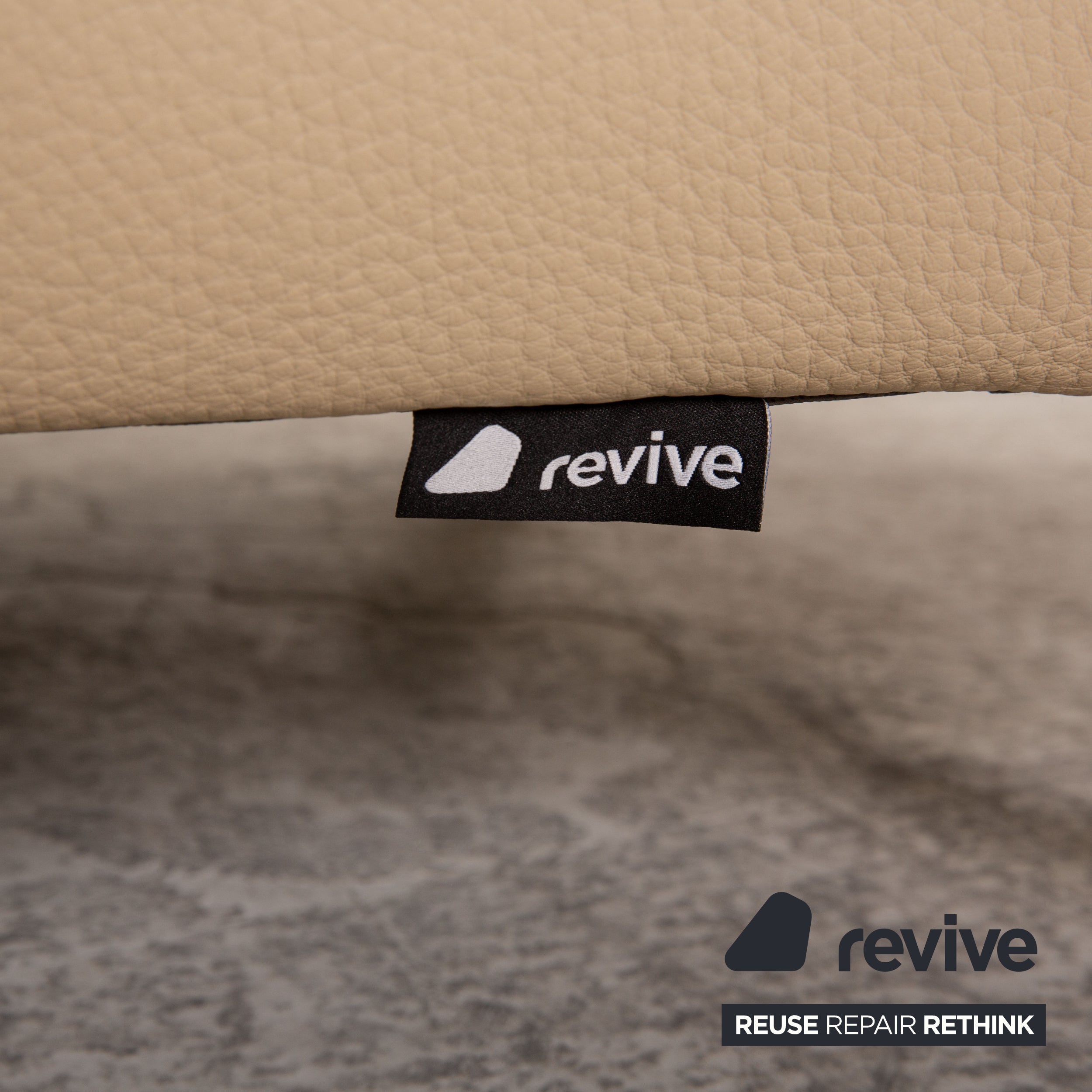 Koinor Rossini Canapé 2 Places en Cuir Crème Fonction Canapé