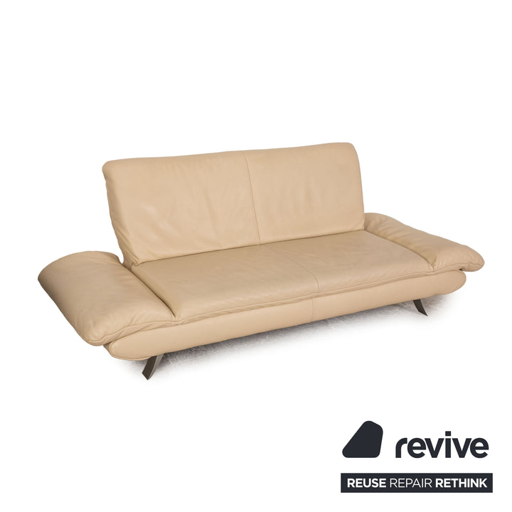 Koinor Rossini Leder Zweisitzer Creme Sofa Couch Funktion