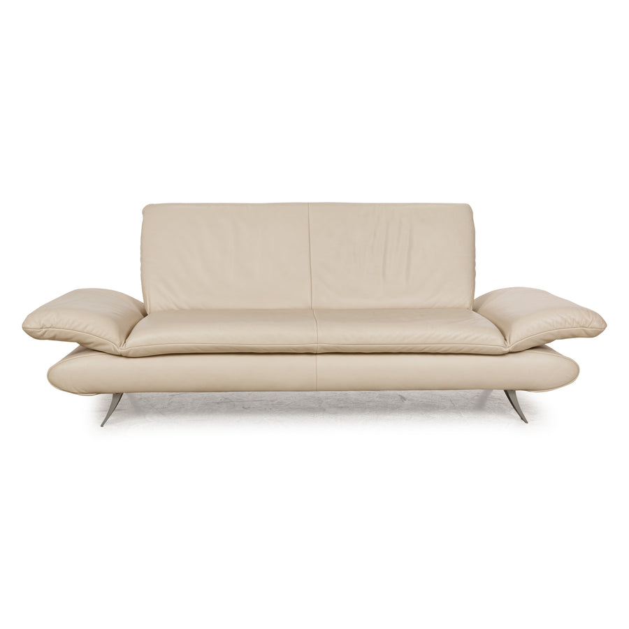 Koinor Rossini Leather Two Seater Cream Sofa Couch Function