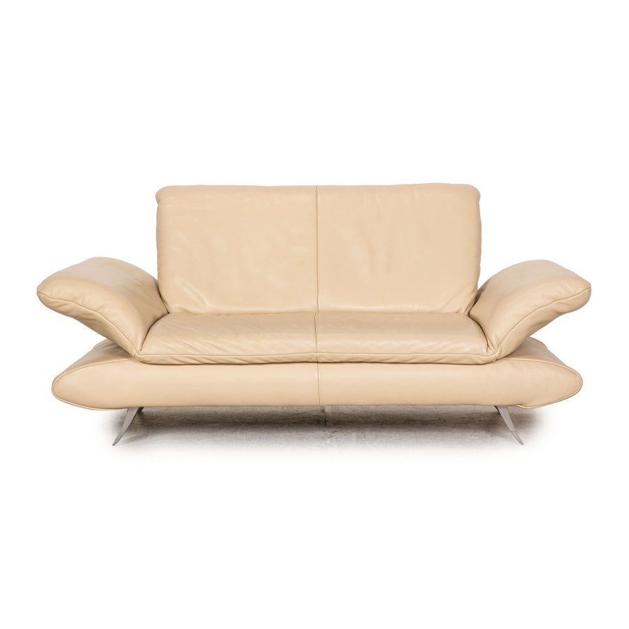 Koinor Rossini Leather Two Seater Cream Sofa Couch Function