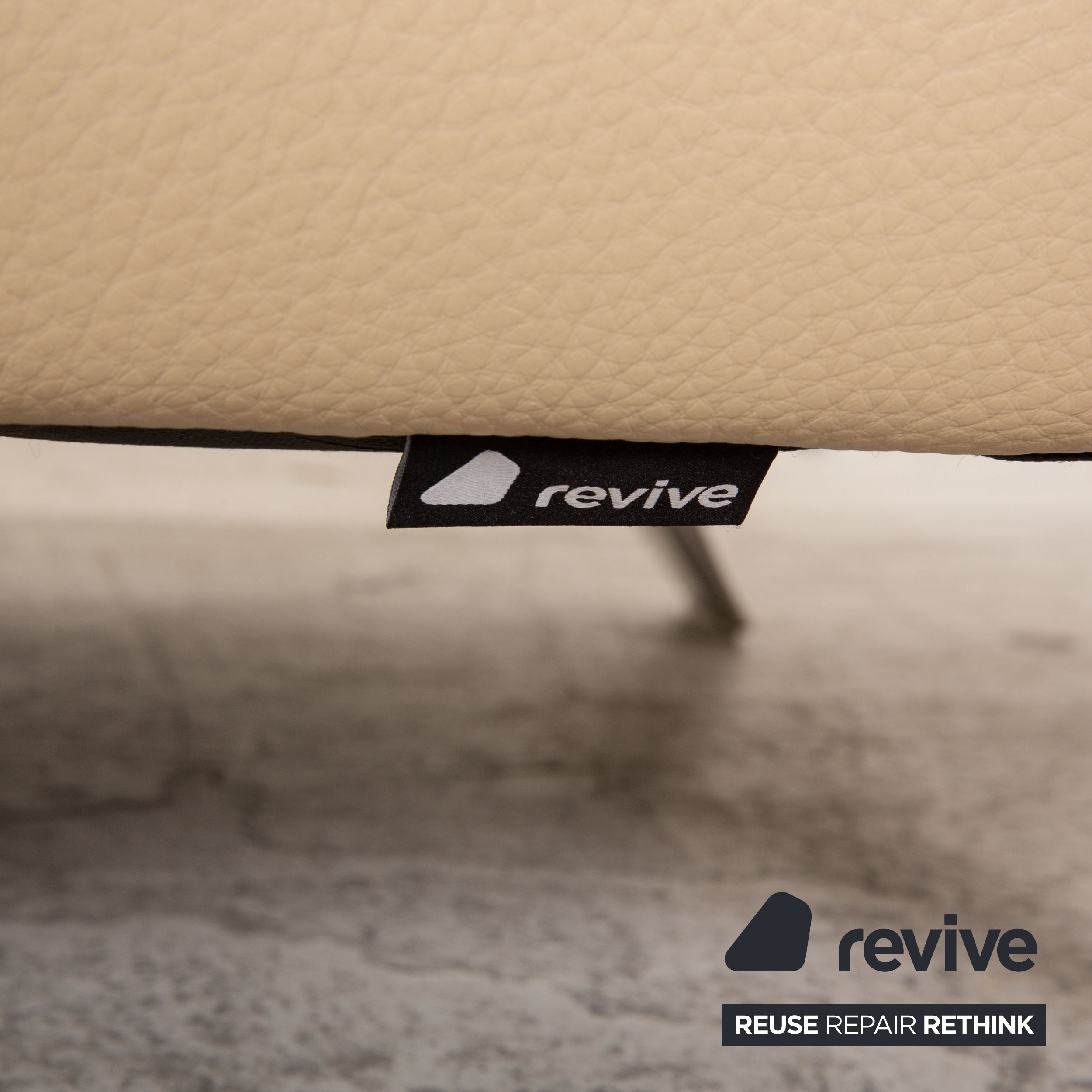 Koinor Rossini Canapé 2 Places en Cuir Crème Fonction Canapé