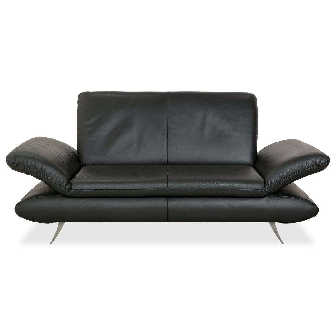 Koinor Rossini Leder Zweisitzer Dunkelgrau manuelle Funktion Sofa Couch
