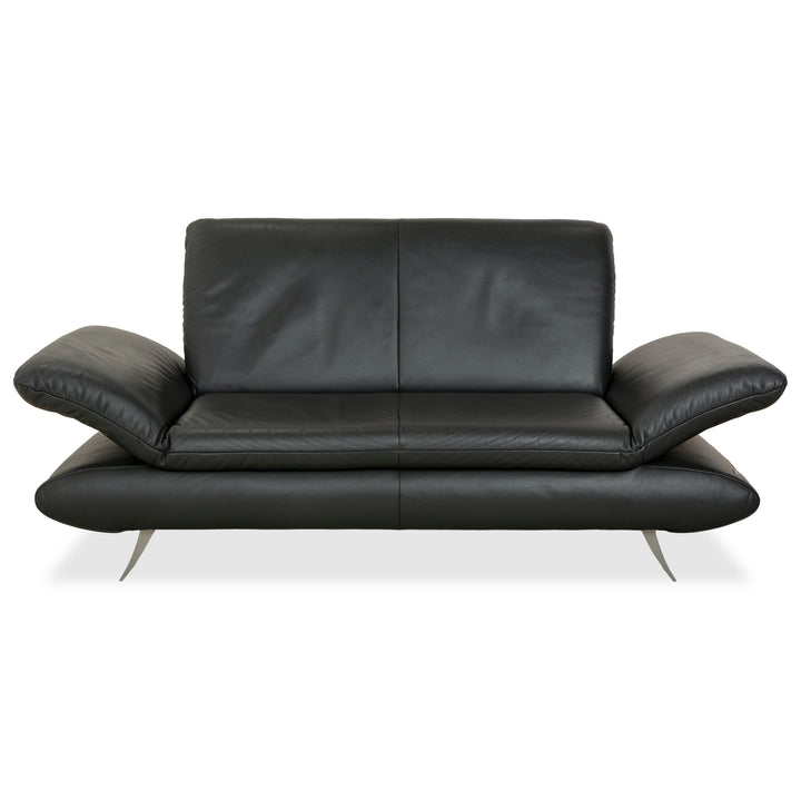 Koinor Rossini Leder Zweisitzer Dunkelgrau manuelle Funktion Sofa Couch