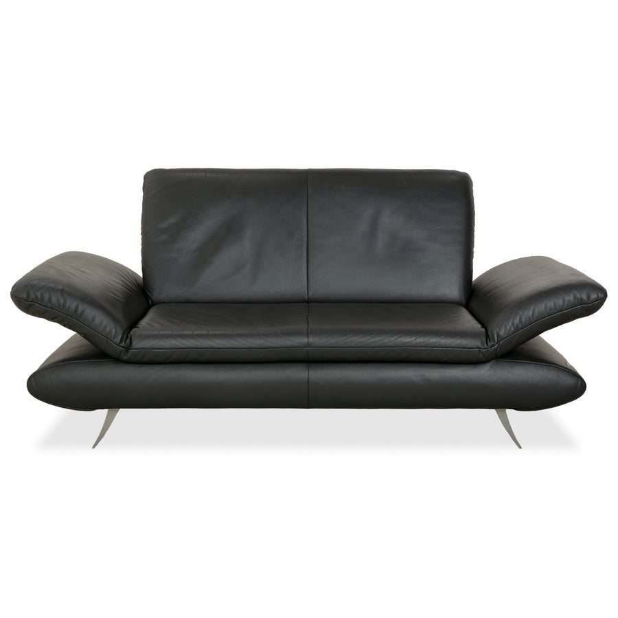 Koinor Rossini Leder Zweisitzer Dunkelgrau manuelle Funktion Sofa Couch