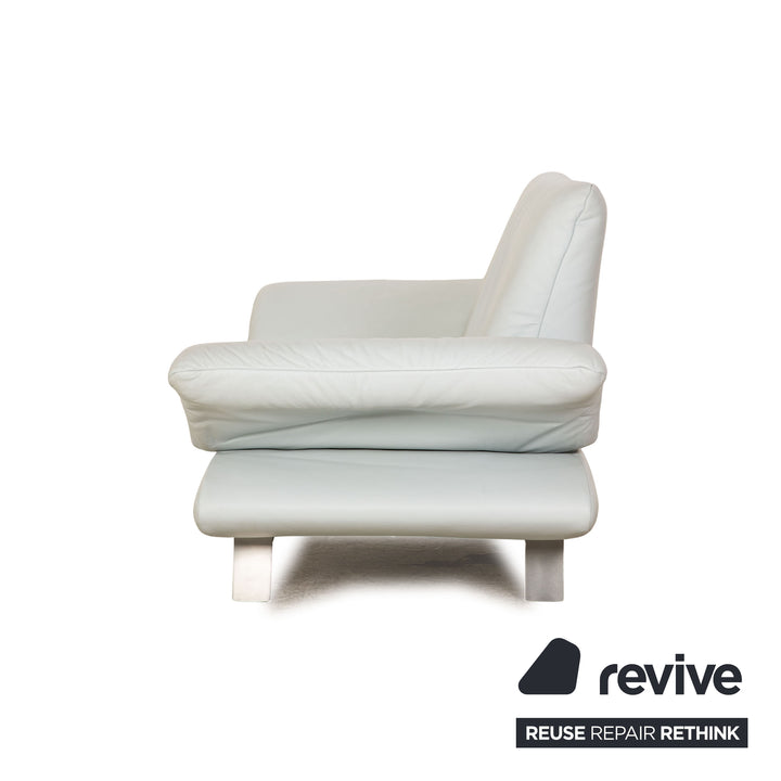 Koinor Rossini leather two-seater ice blue manual function