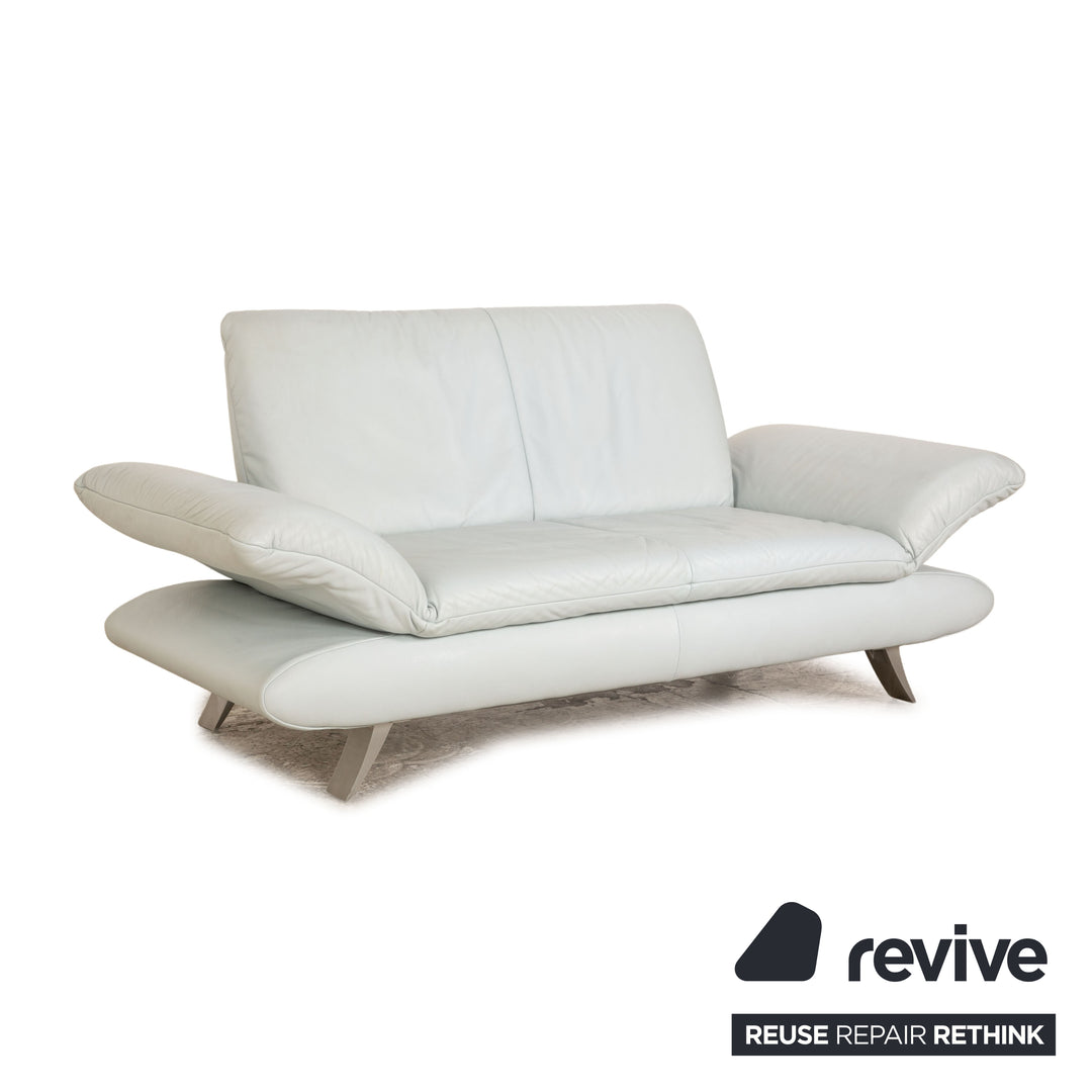 Koinor Rossini leather two-seater ice blue manual function