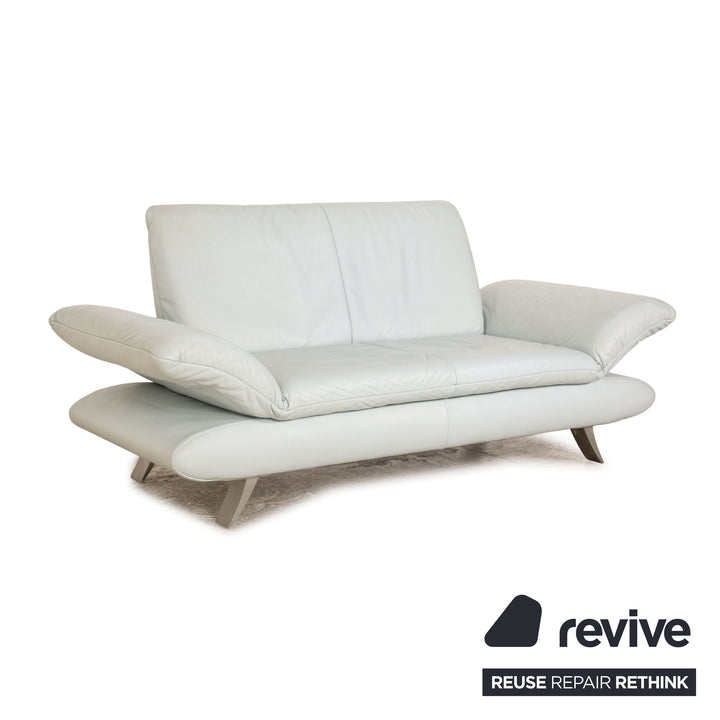 Koinor Rossini leather two-seater ice blue manual function