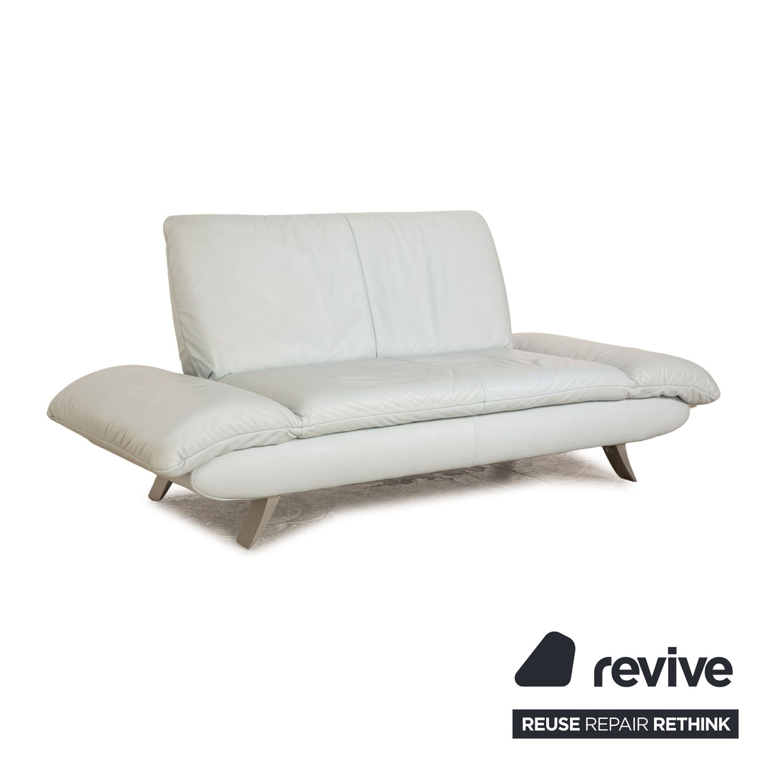 Koinor Rossini leather two-seater ice blue manual function