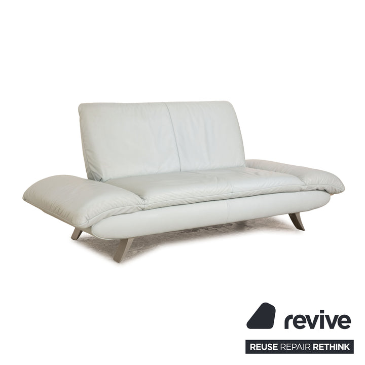 Koinor Rossini leather two-seater ice blue manual function