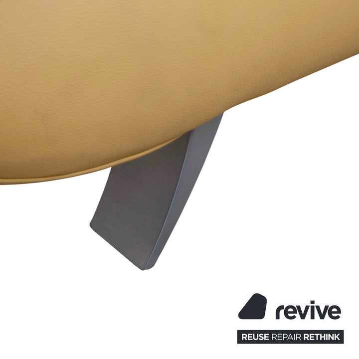 Koinor Rossini Leder Zweisitzer Gelb manuelle Funktion