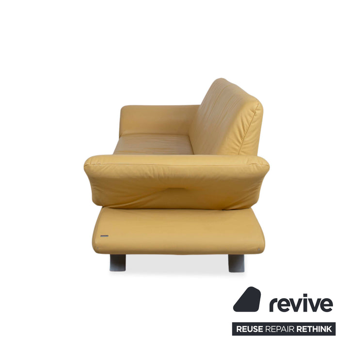 Koinor Rossini Leder Zweisitzer Gelb manuelle Funktion