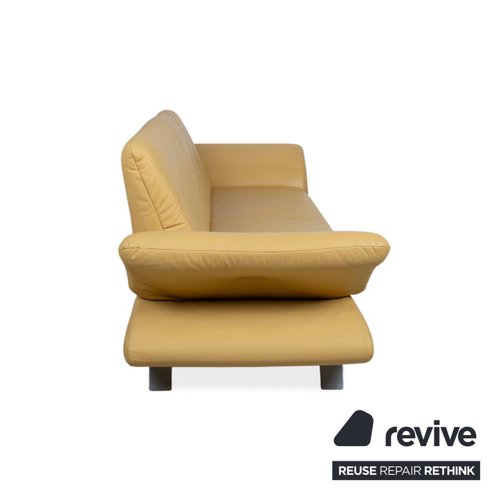 Koinor Rossini Leder Zweisitzer Gelb manuelle Funktion