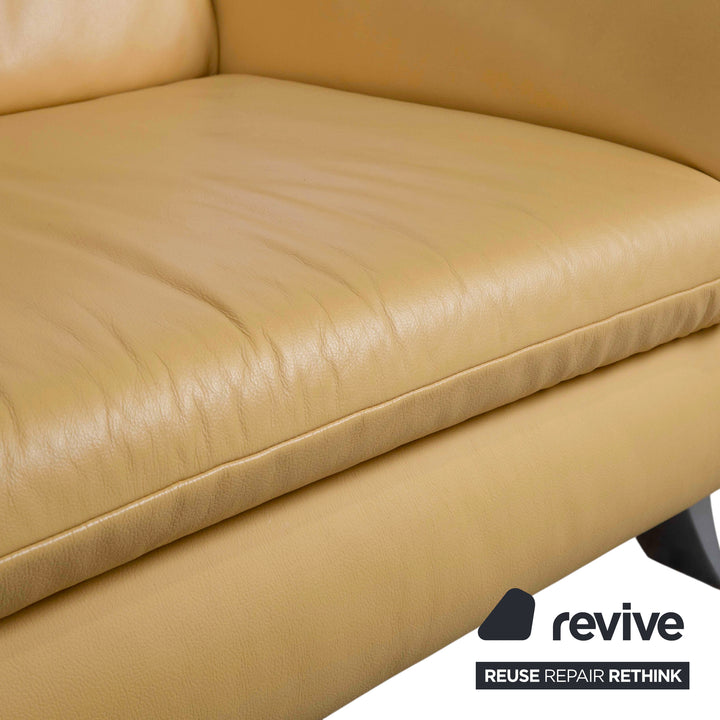 Koinor Rossini Leder Zweisitzer Gelb manuelle Funktion