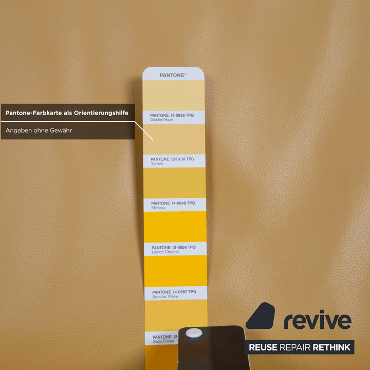 Koinor Rossini Leder Zweisitzer Gelb manuelle Funktion