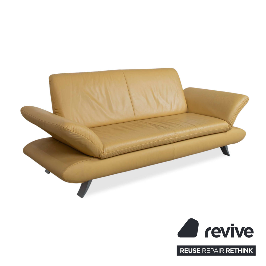 Koinor Rossini Leder Zweisitzer Gelb manuelle Funktion