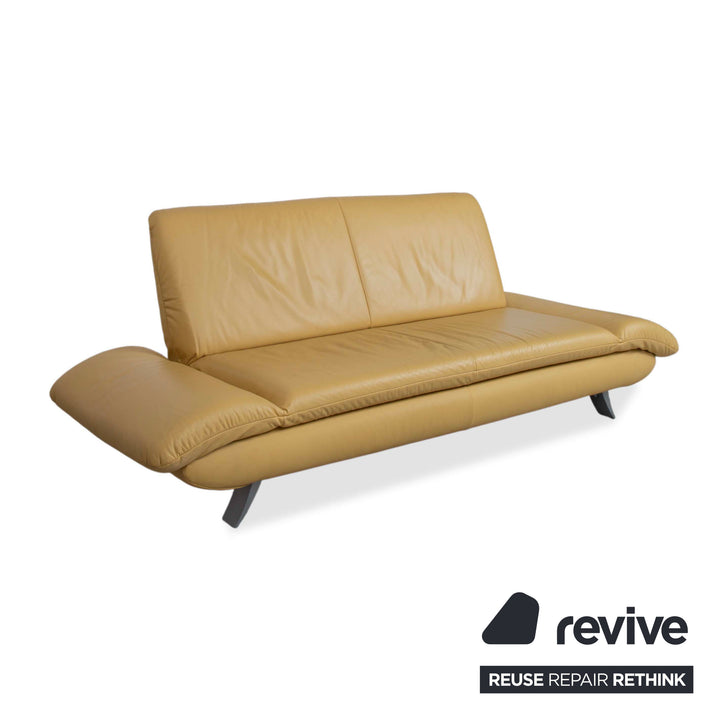 Koinor Rossini Leder Zweisitzer Gelb manuelle Funktion