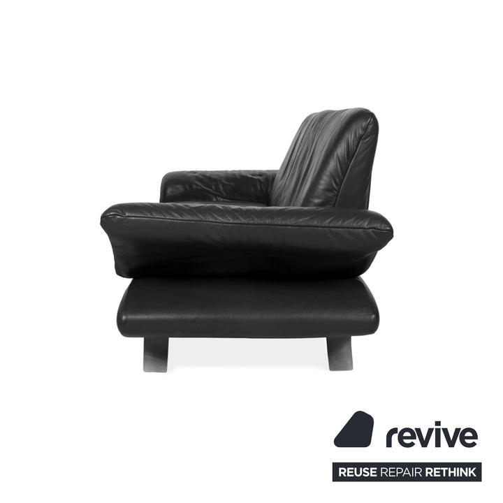 Koinor Rossini Leder Zweisitzer Grau Anthrazit manuelle Funktion Sofa Couch