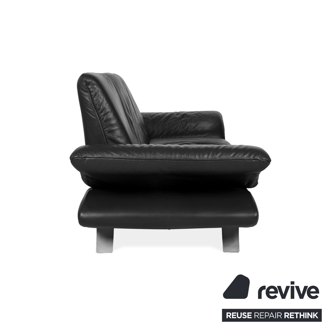 Koinor Rossini Leder Zweisitzer Grau Anthrazit manuelle Funktion Sofa Couch