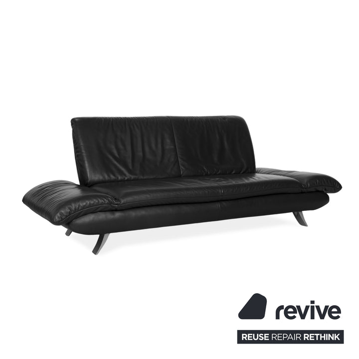 Koinor Rossini Leder Zweisitzer Grau Anthrazit manuelle Funktion Sofa Couch