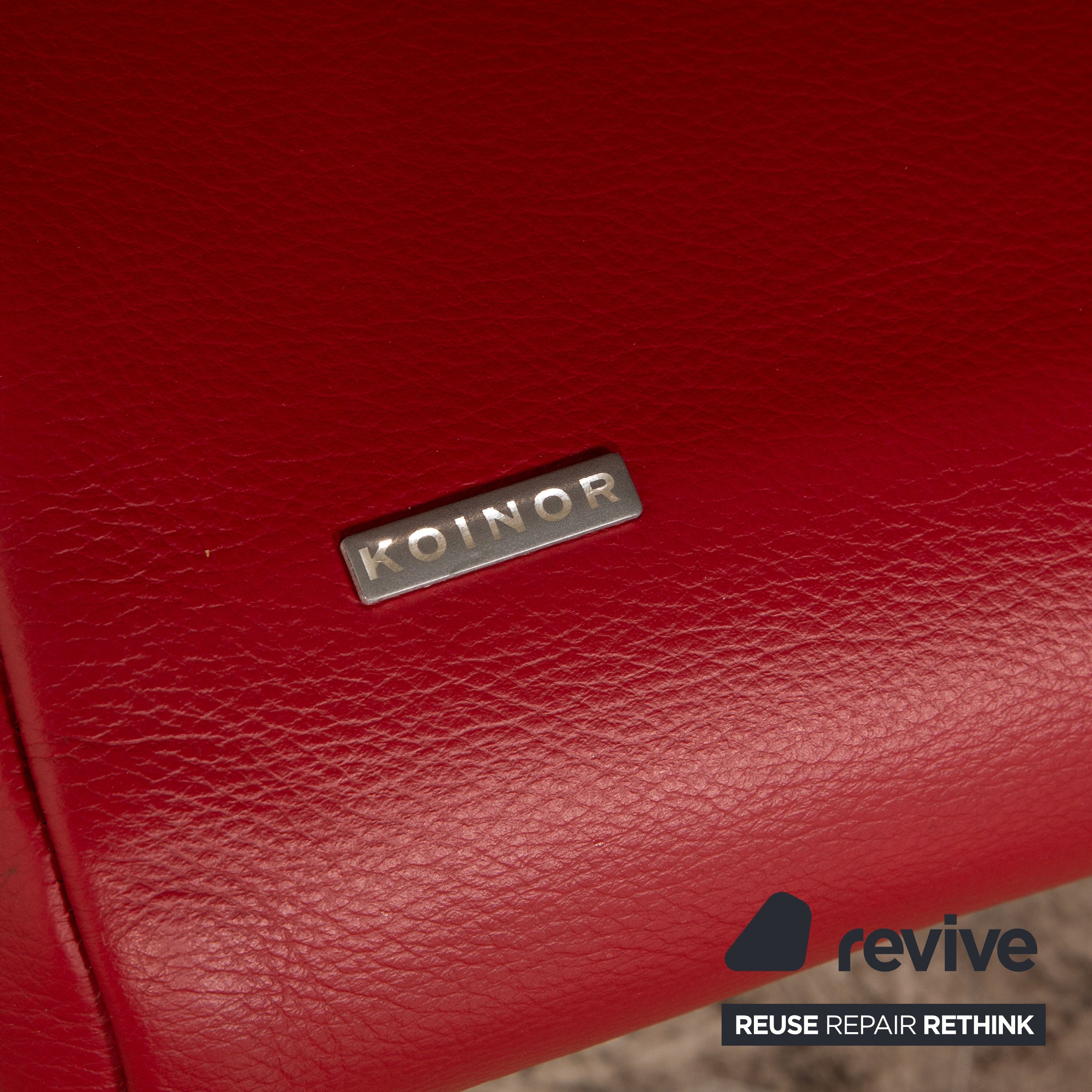 Koinor Rossini cuir biplace rouge fonction manuelle