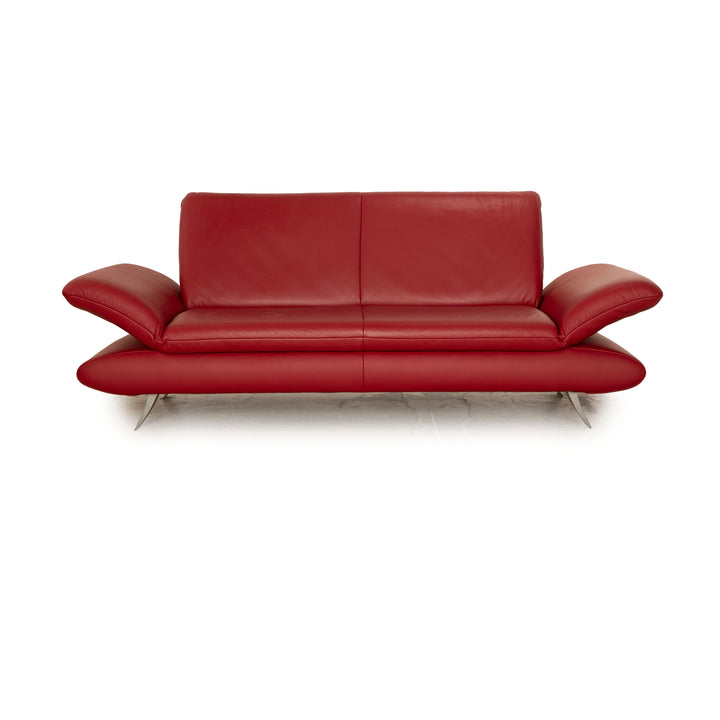 Koinor Rossini Leder Zweisitzer Rot manuelle Funktion Sofa Couch