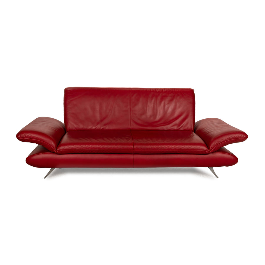 Koinor Rossini Leder Zweisitzer Rot manuelle Funktion Sofa Couch