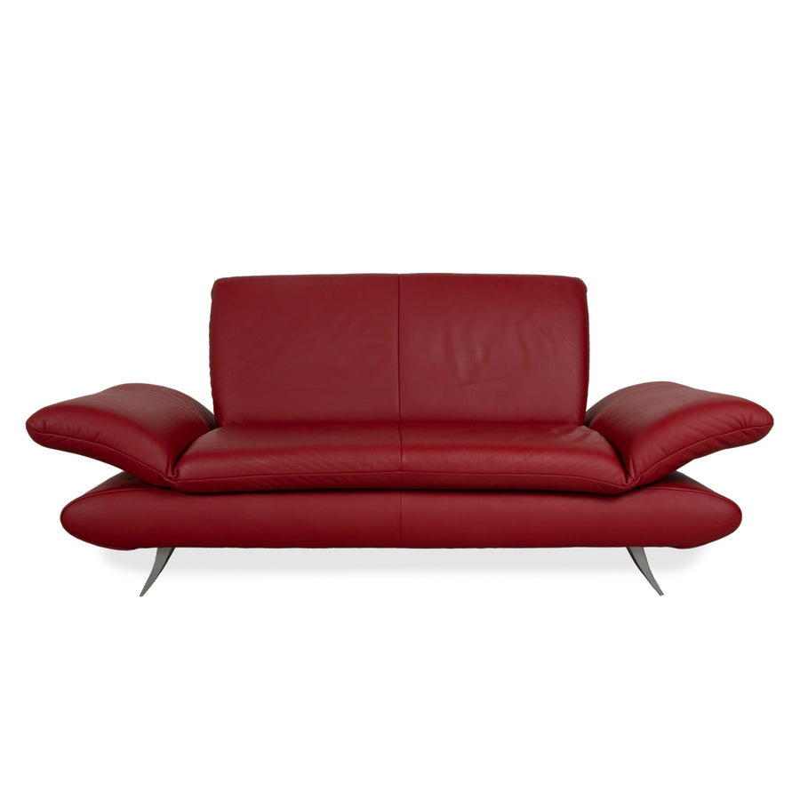 Koinor Rossini Leder Zweisitzer Rot manuelle Funktion Sofa Couch