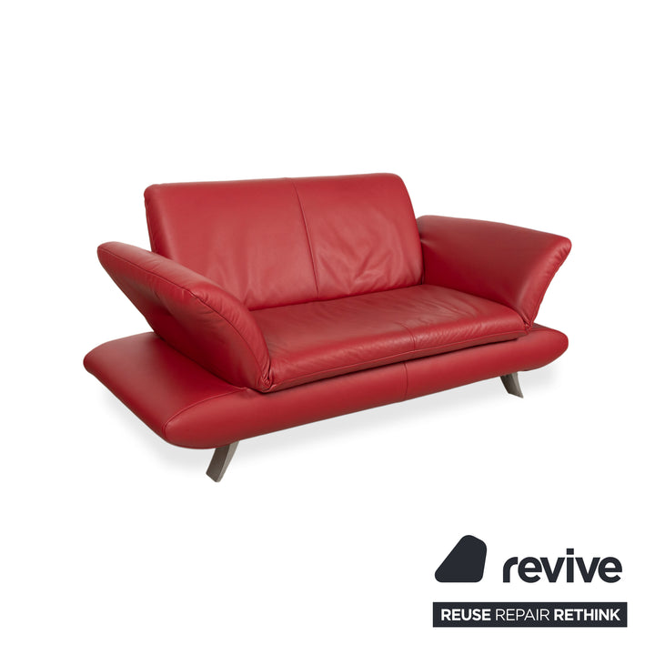 Koinor Rossini Leder Zweisitzer Rot manuelle Funktion Sofa Couch