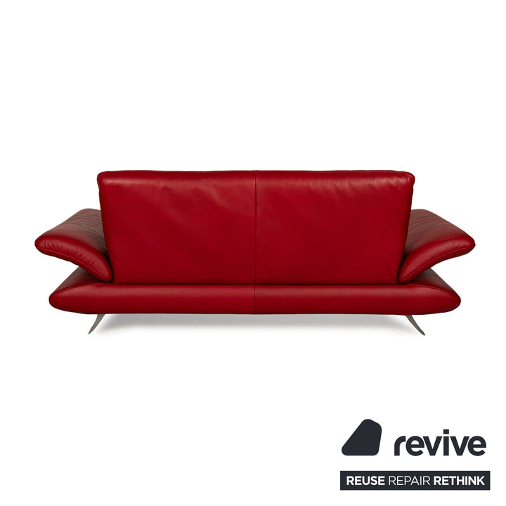 Koinor Rossini Leder Zweisitzer Rot manuelle Funktion Sofa Couch