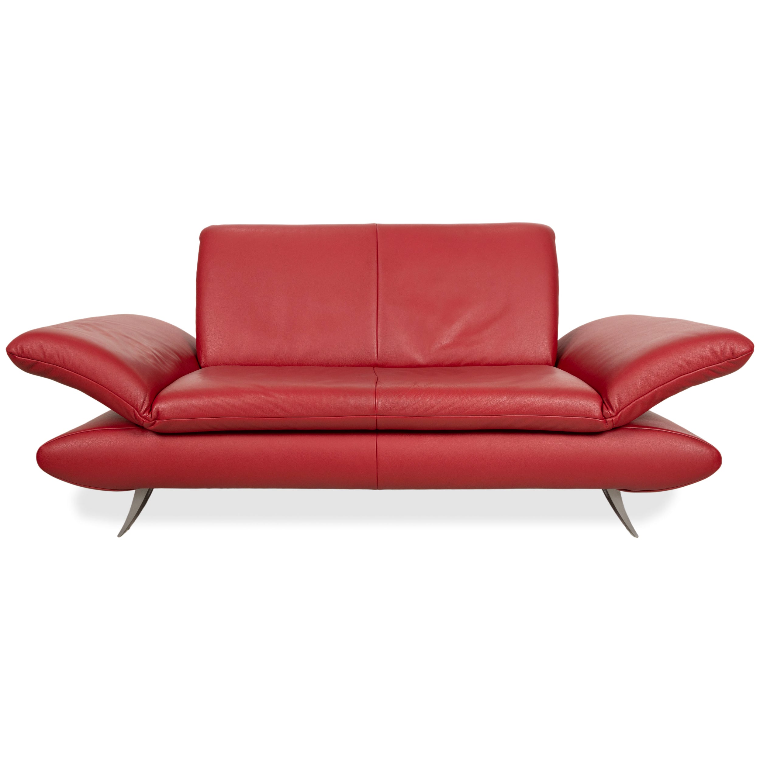 Koinor Rossini Leder Zweisitzer Rot manuelle Funktion Sofa Couch