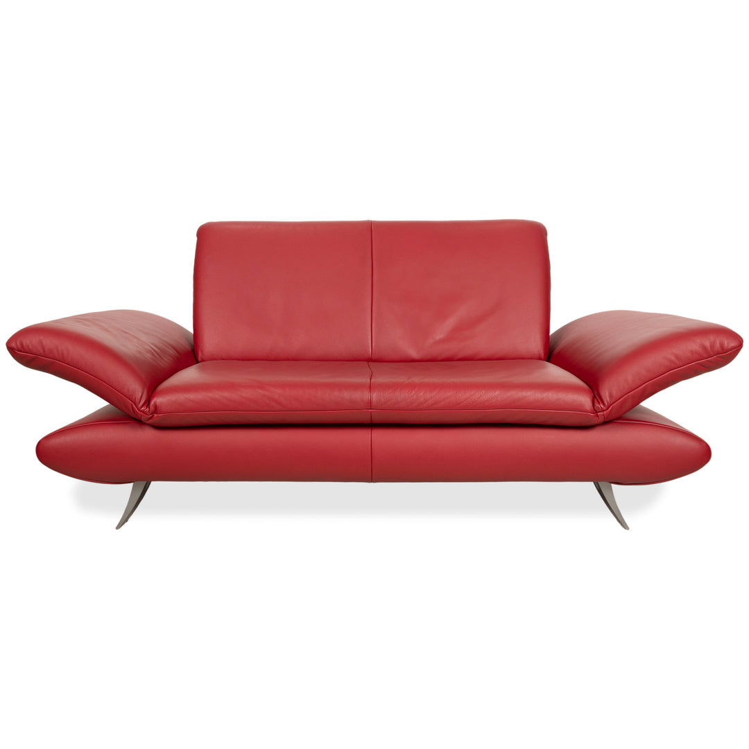 Koinor Rossini Leder Zweisitzer Rot manuelle Funktion Sofa Couch