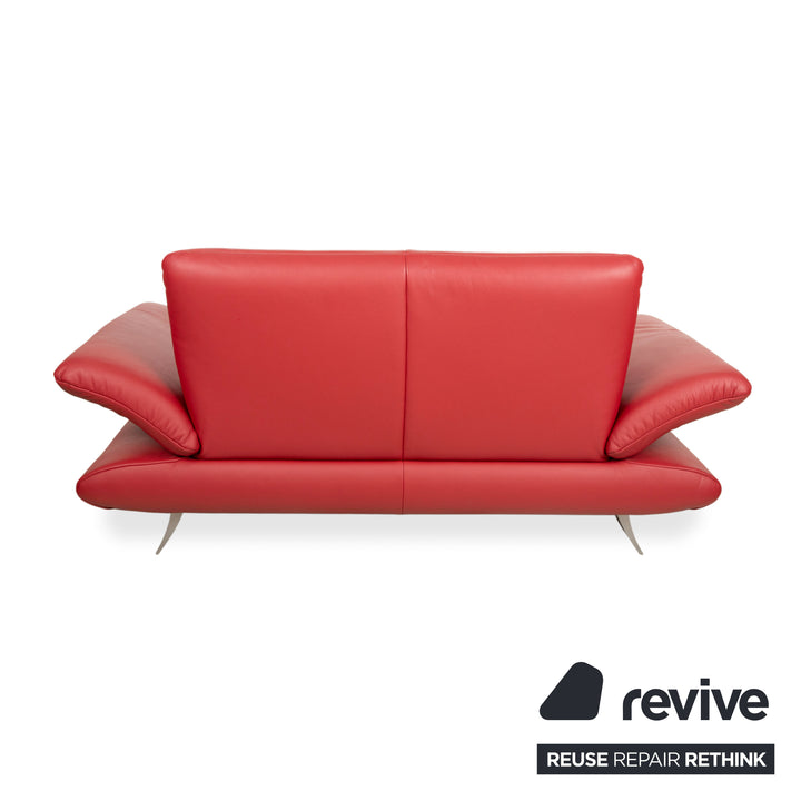 Koinor Rossini Leder Zweisitzer Rot manuelle Funktion Sofa Couch