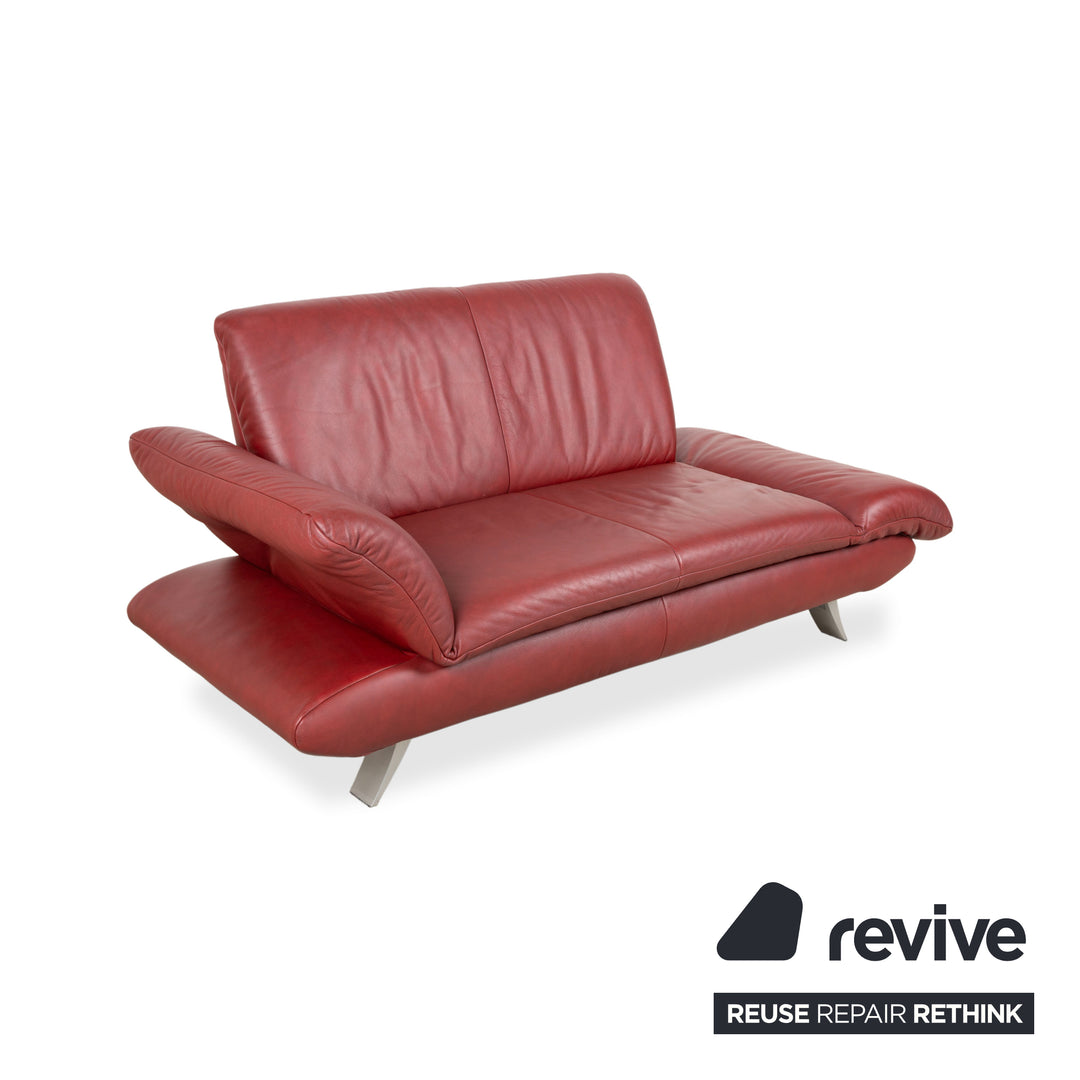 Koinor Rossini Leder Zweisitzer Rot Rubin manuelle Funktion Sofa Couch