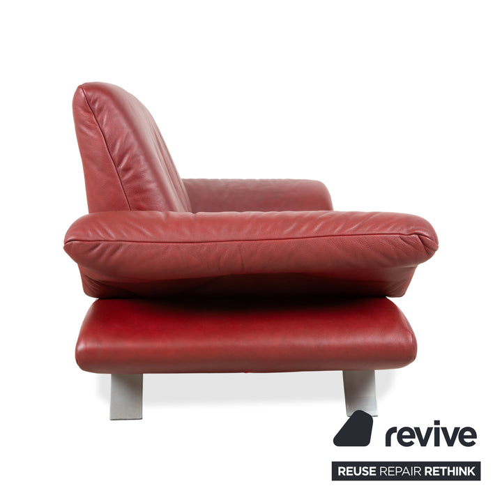 Koinor Rossini Leder Zweisitzer Rot Rubin manuelle Funktion Sofa Couch