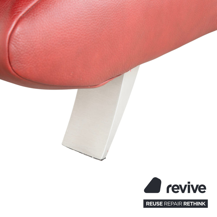 Koinor Rossini Leder Zweisitzer Rot Rubin manuelle Funktion Sofa Couch