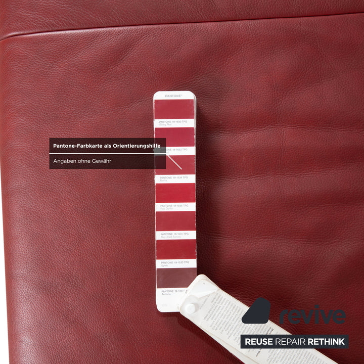 Koinor Rossini Leder Zweisitzer Rot Rubin manuelle Funktion Sofa Couch